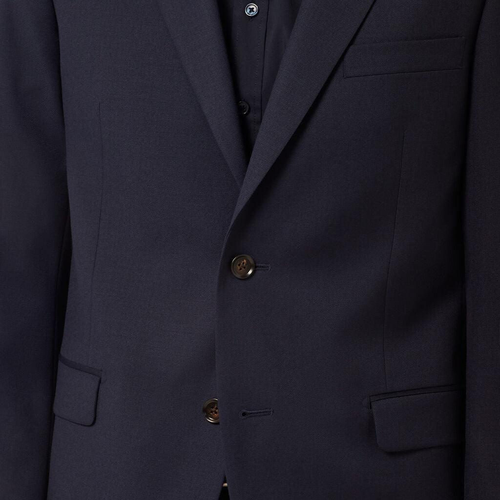 NNT CATBEU Wool Blend Twill Tailored 2 Button Jacket