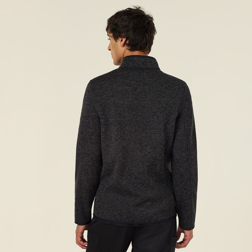 NNT CATBFJ Men's Textured Fleece Zip Front Jacket