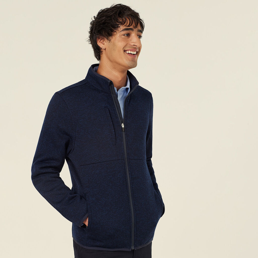 NNT CATBFJ Men's Textured Fleece Zip Front Jacket