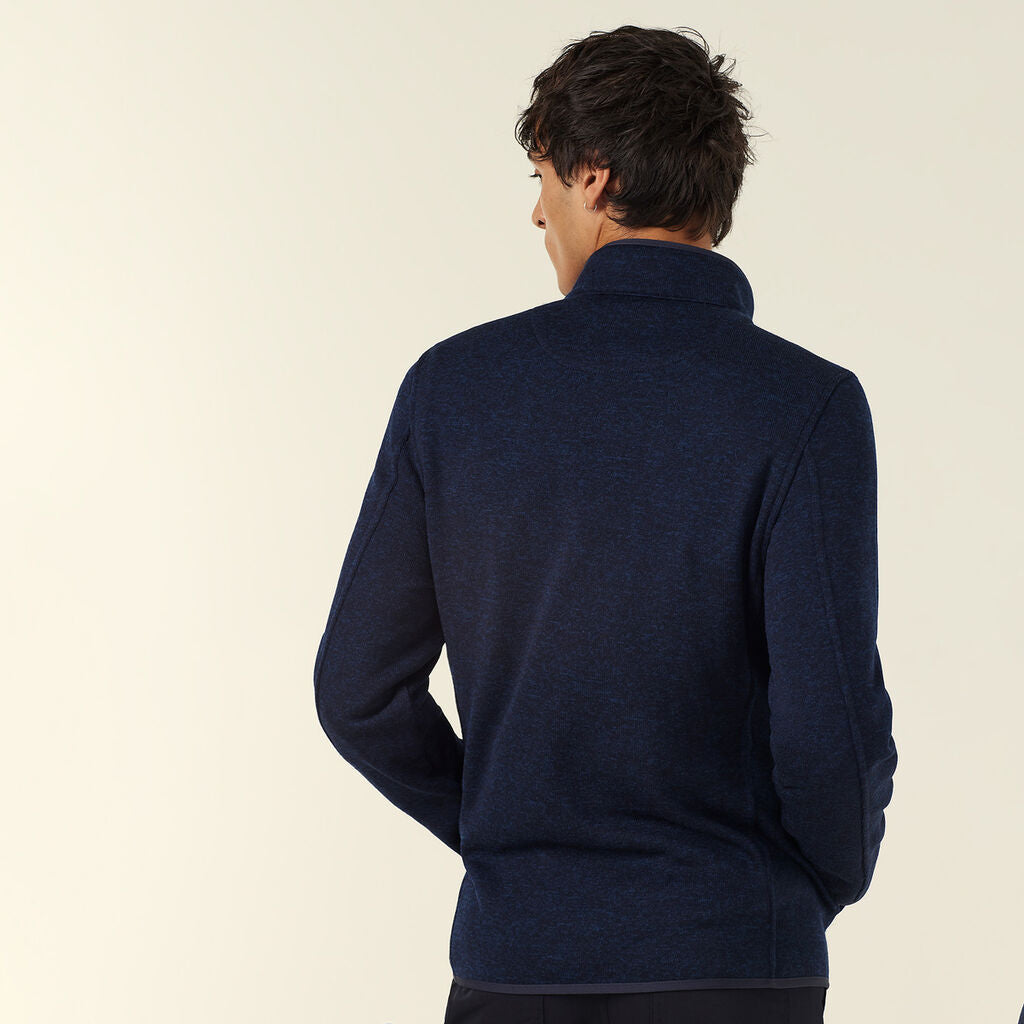NNT CATBFJ Men's Textured Fleece Zip Front Jacket