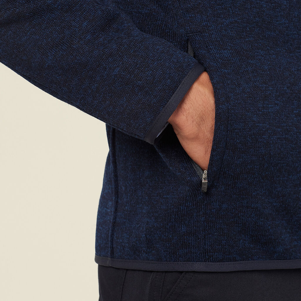 NNT CATBFJ Men's Textured Fleece Zip Front Jacket