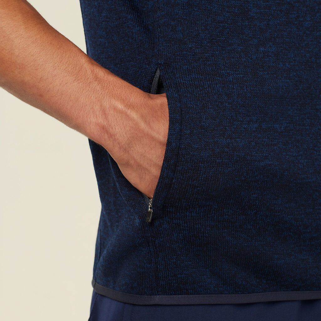 NNT CATF32 Men's Textured Fleece Zip Front Vest