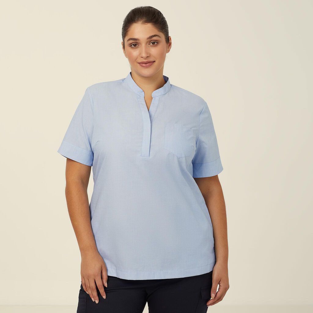 NNT CATUGA Textured Short Sleeve Tunic