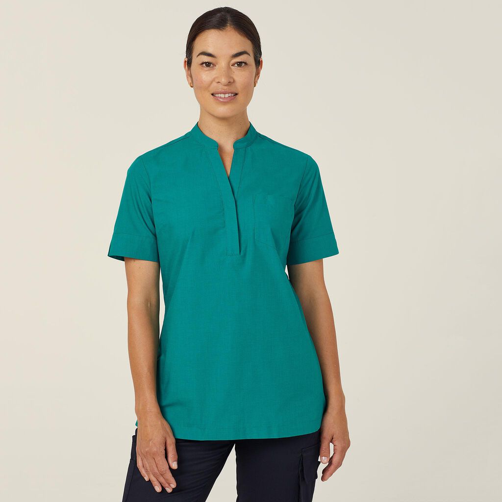 NNT CATUGA Textured Short Sleeve Tunic