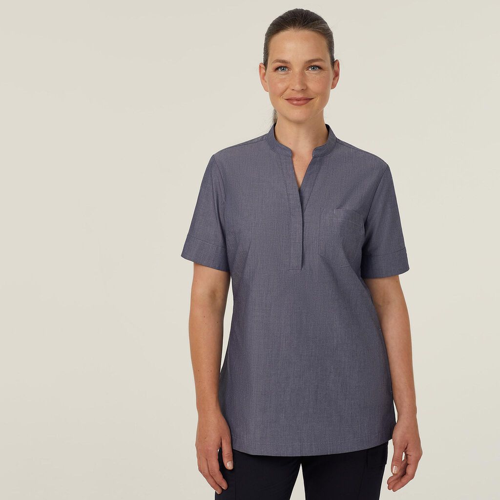 NNT CATUGA Textured Short Sleeve Tunic