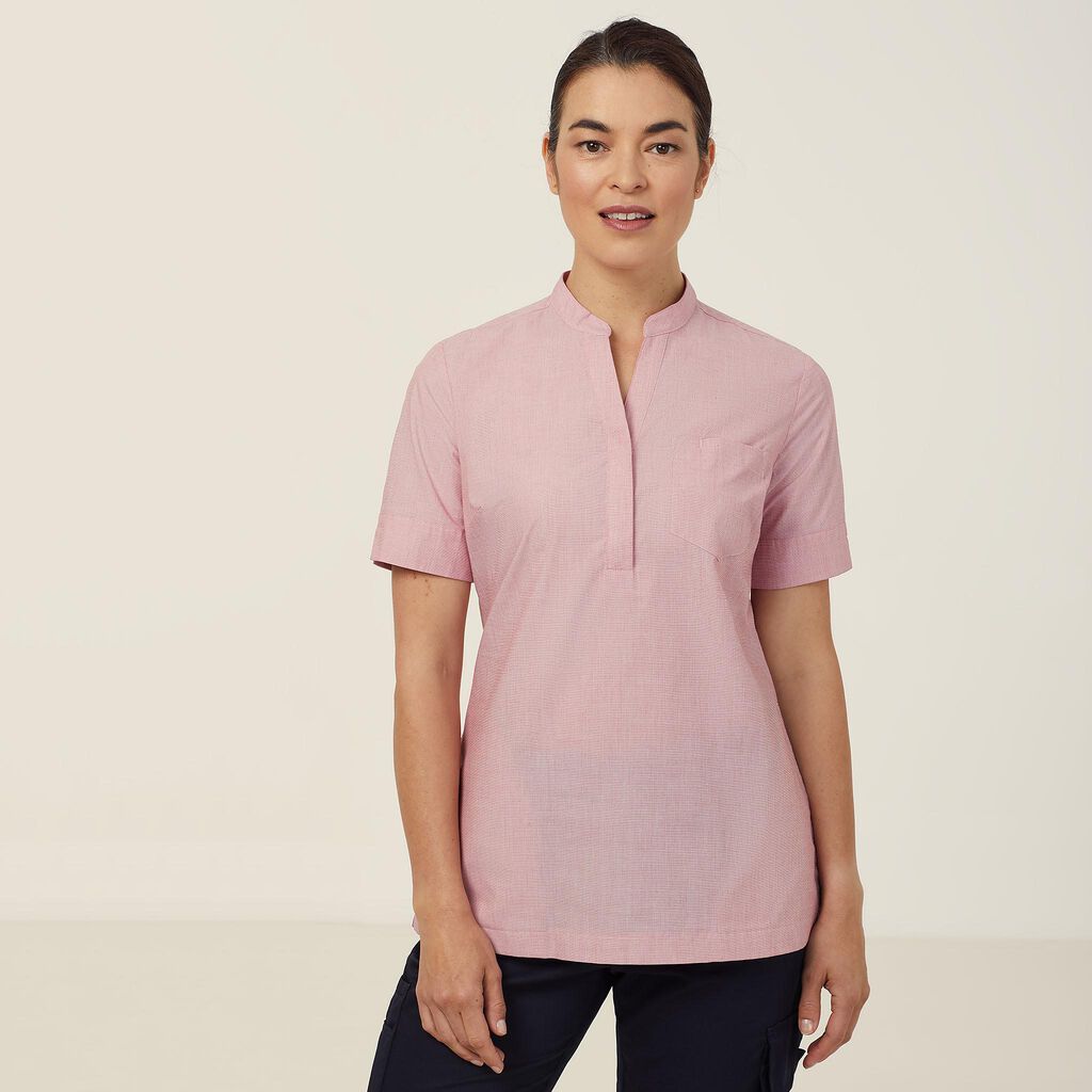 NNT CATUGA Textured Short Sleeve Tunic