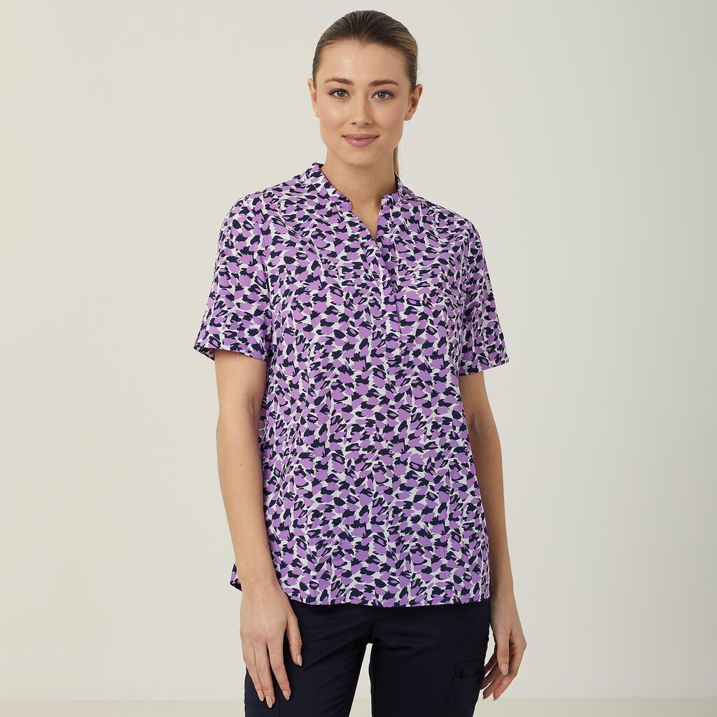 NNT CATUHU Petal Print Short Sleeve Tunic