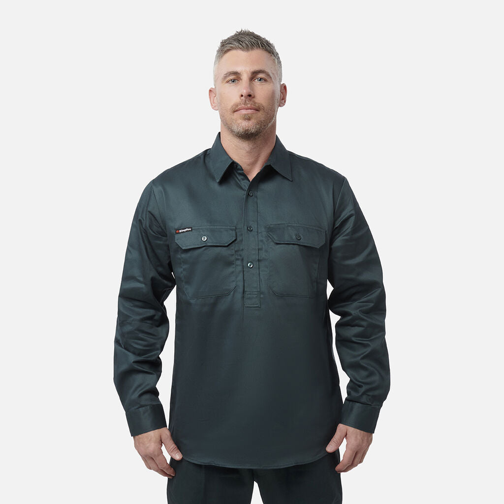 KingGee K04020 Closed Front Drill Shirt L/S