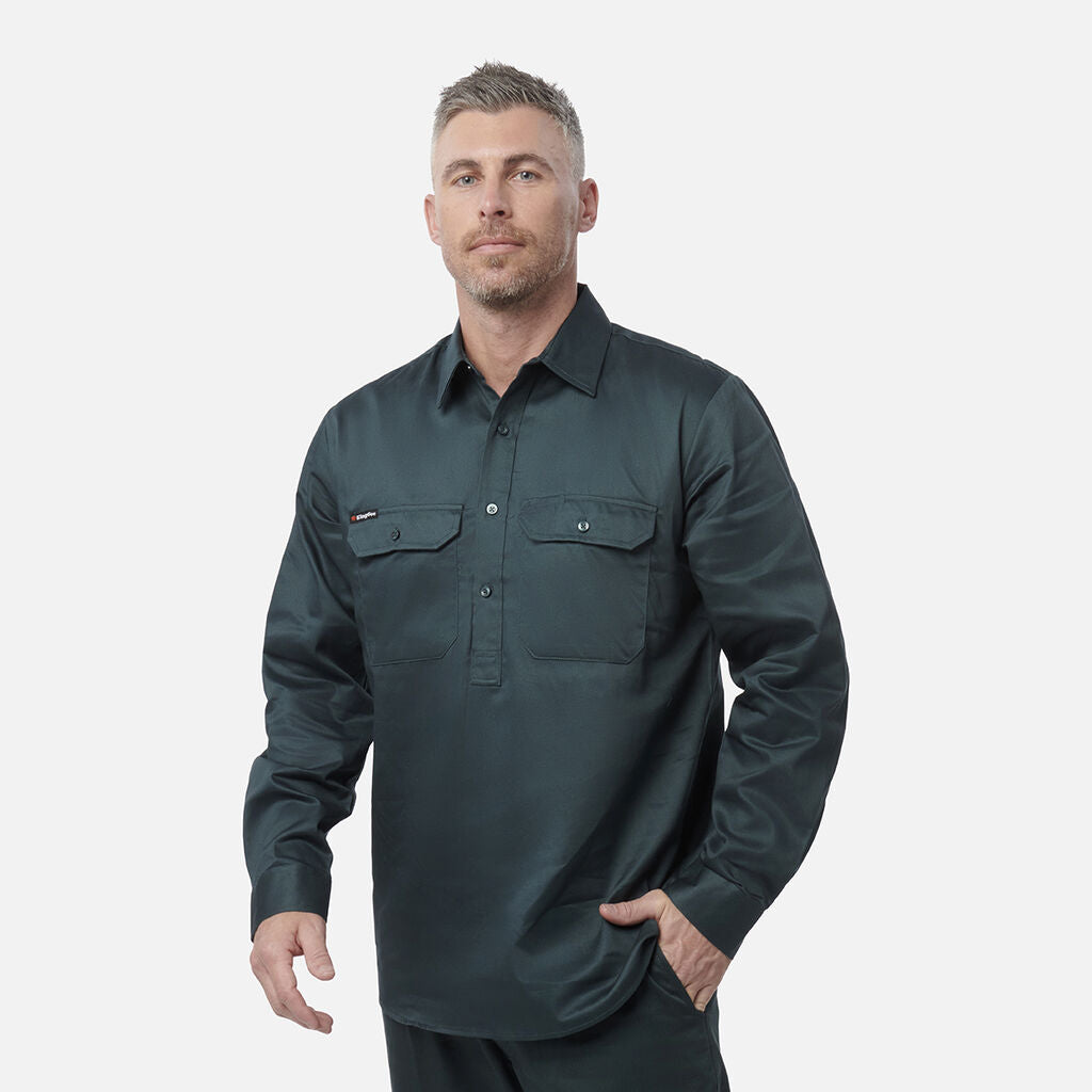 KingGee K04020 Closed Front Drill Shirt L/S