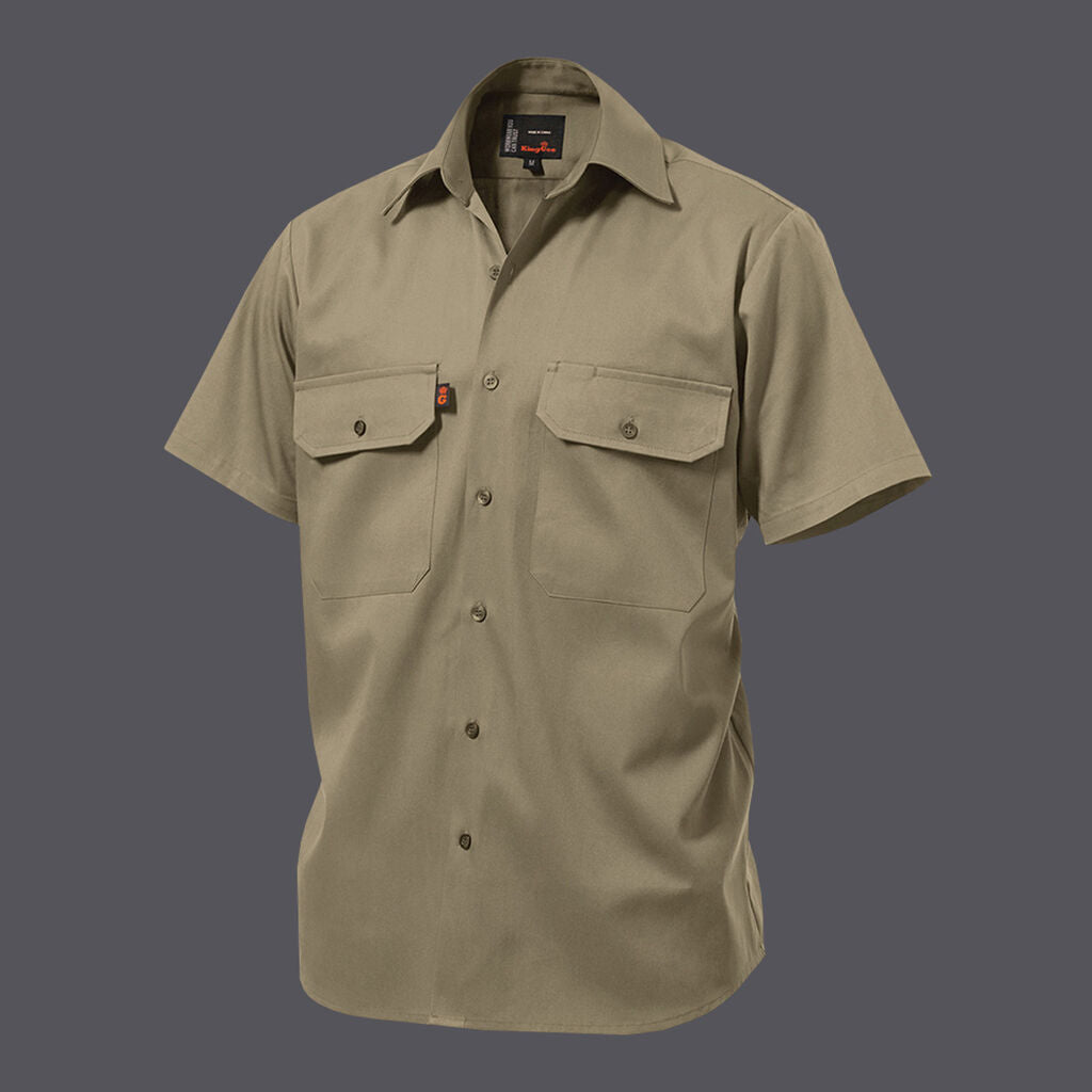 KingGee K04030 Open Front Drill Shirt S/S