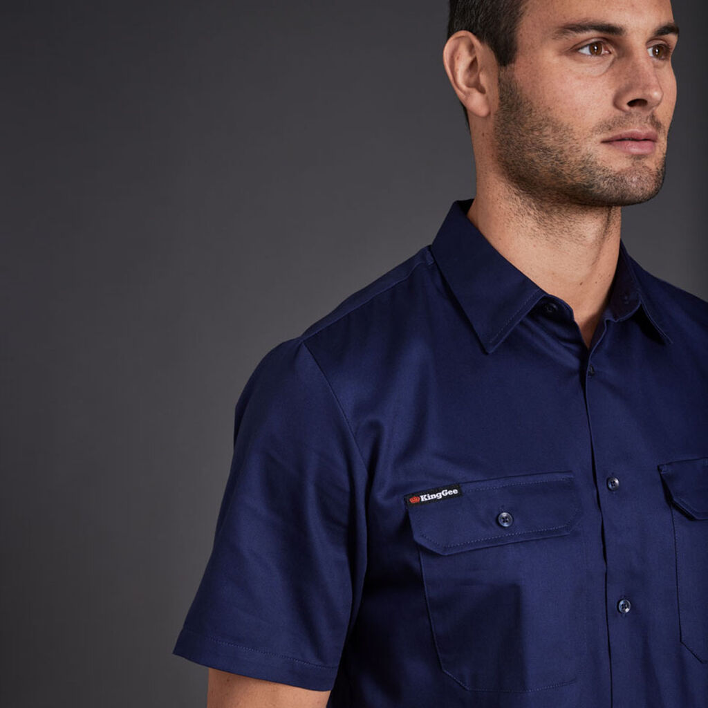 KingGee K04030 Open Front Drill Shirt S/S