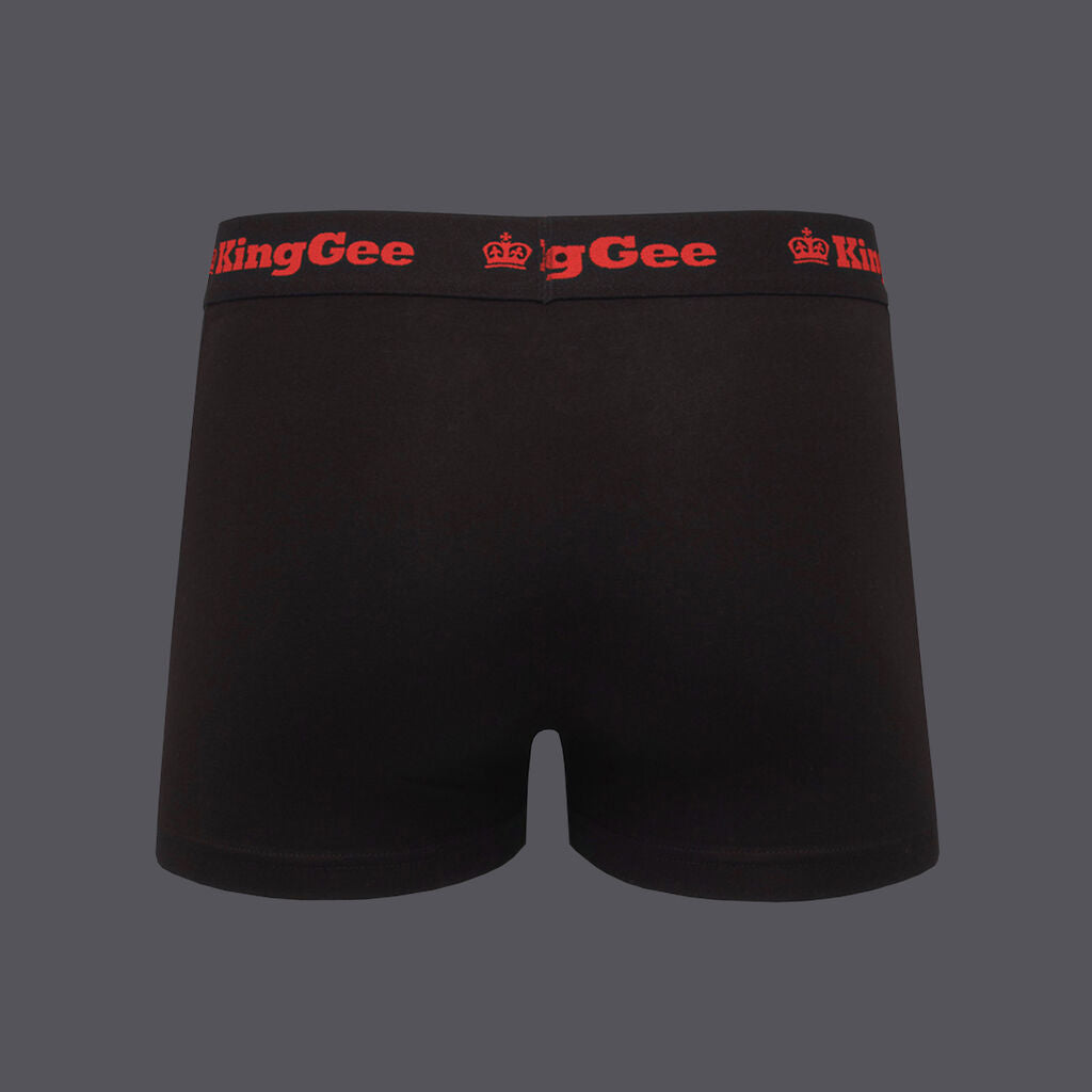 KingGee K09023 King Gee Cotton Trunk 3 Pack-Black