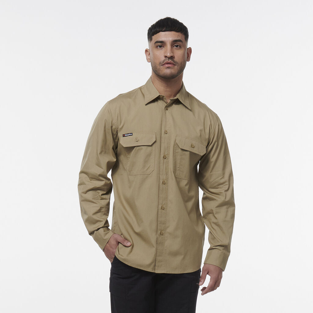 KingGee K14031 Men's Workcool Vented Shirt Long Sleeve