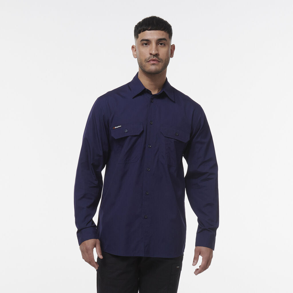 KingGee K14031 Men's Workcool Vented Shirt Long Sleeve