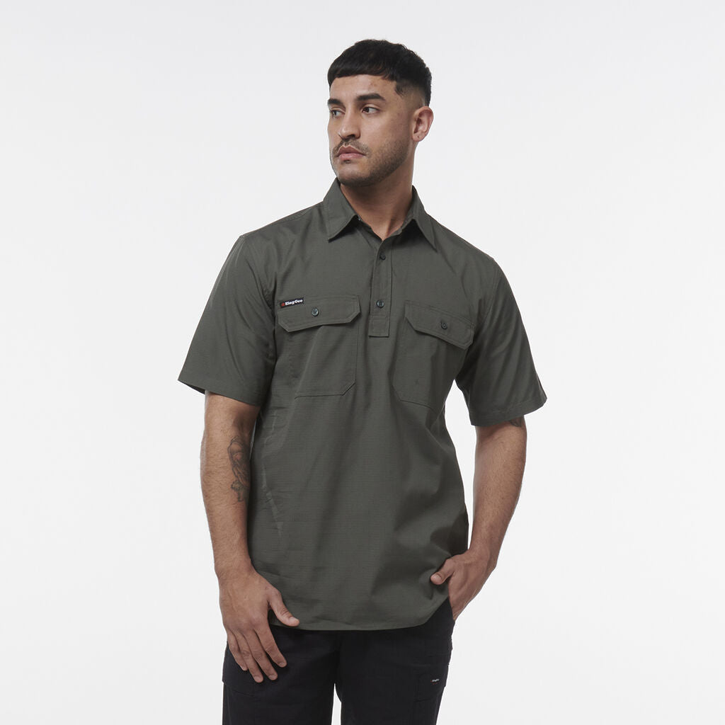 KingGee K14032 Men's Workcool Vented Closed Front Shirt Short Sleeve