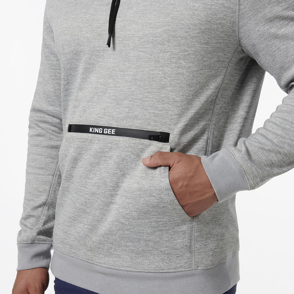 KingGee K15014 Trademark Tech Hoodie-Grey Marle