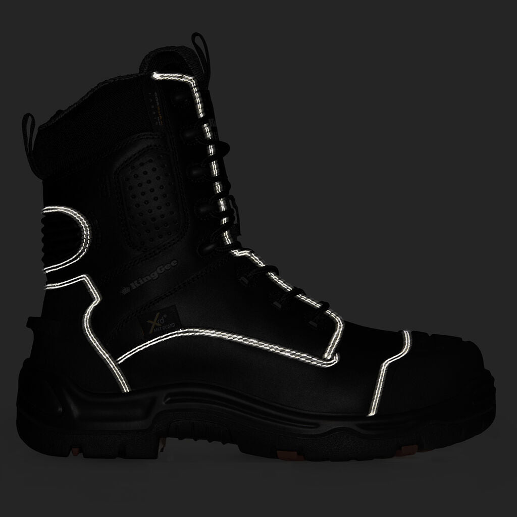 KingGee K27996 ONYX 8Z Puncture-Resistant Work Boot - Black