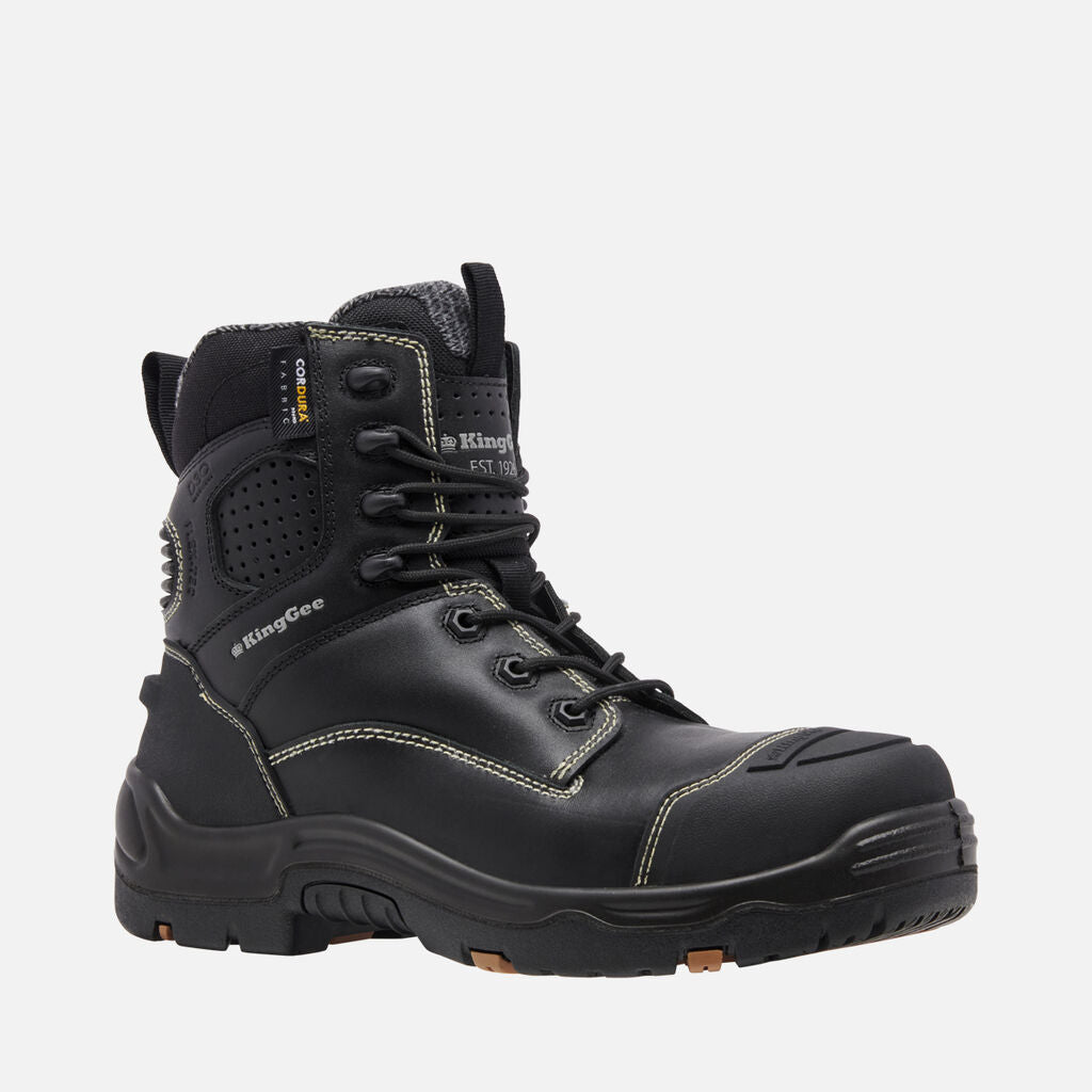 KingGee K28000 ONYX 6CZ Composite Toe Work Boot - Black