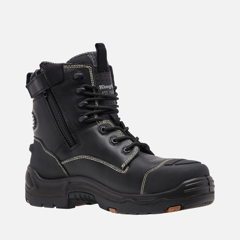 KingGee K28000 ONYX 6CZ Composite Toe Work Boot - Black