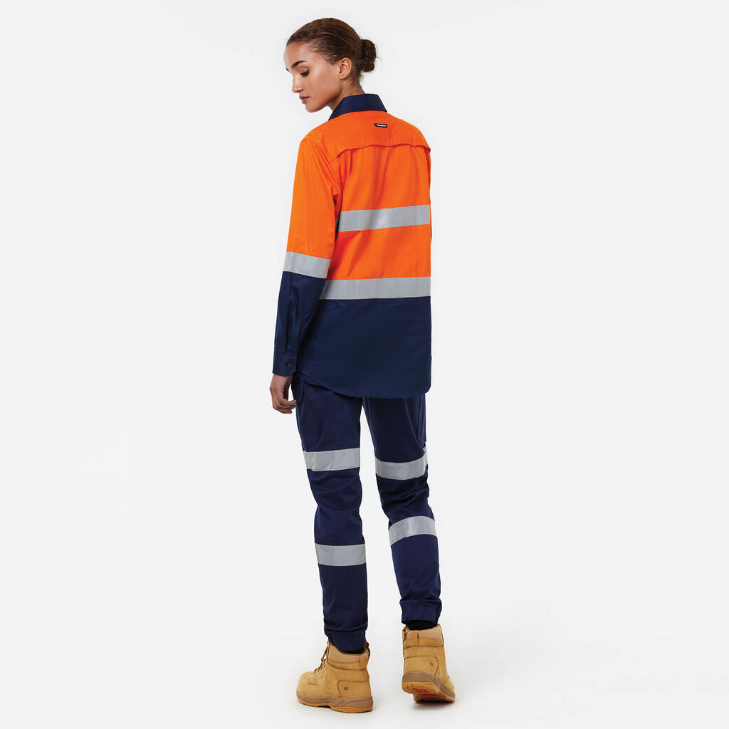 KingGee K44221 Originals Women's Vented Drill Shirt Taped