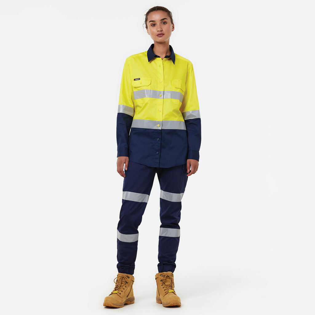 KingGee K44221 Originals Women's Vented Drill Shirt Taped