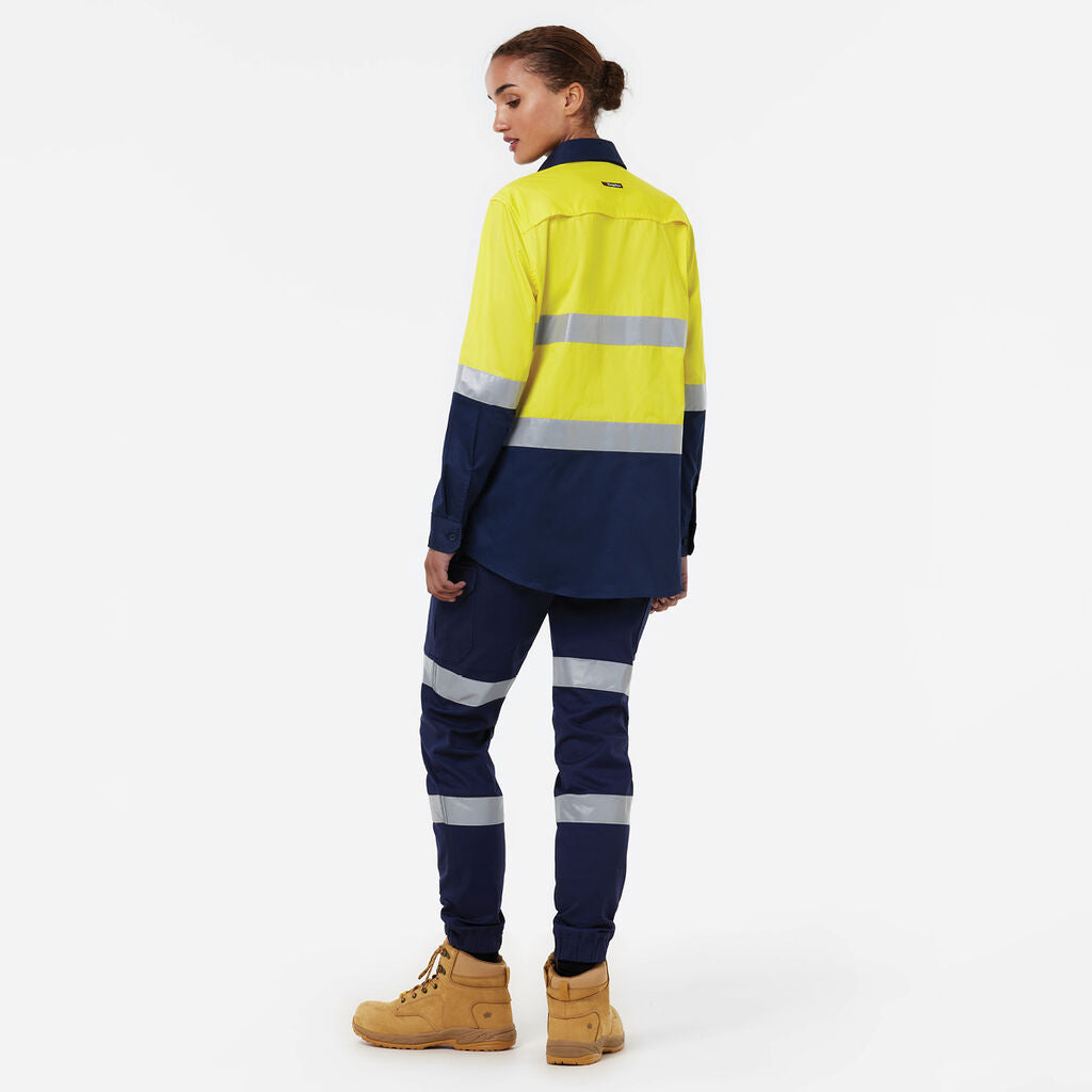 KingGee K44221 Originals Women's Vented Drill Shirt Taped