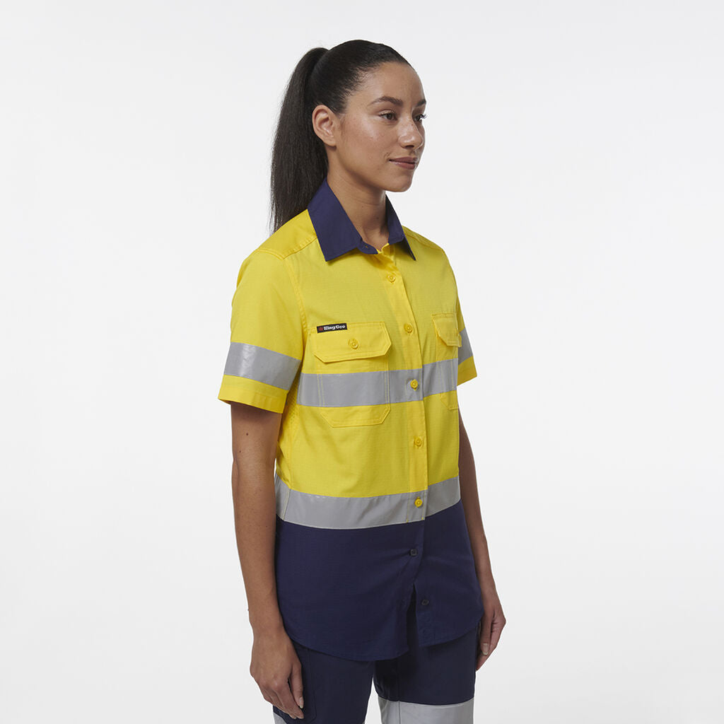 KingGee K44229 Women's Workcool Vented Reflective Short Sleeve Shirt