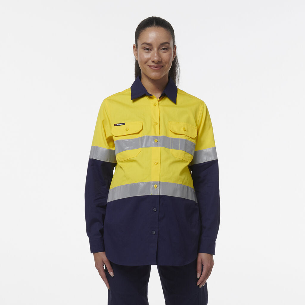 KingGee K44234 Women's Workcool Maternity Reflective Shirt