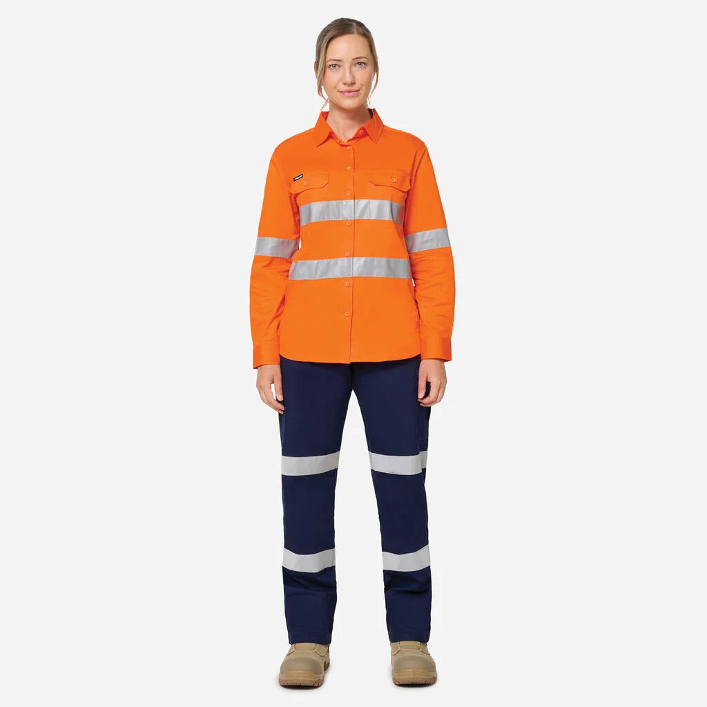 KingGee K44249 Women's Originals Vented Drill Shirt-Orange