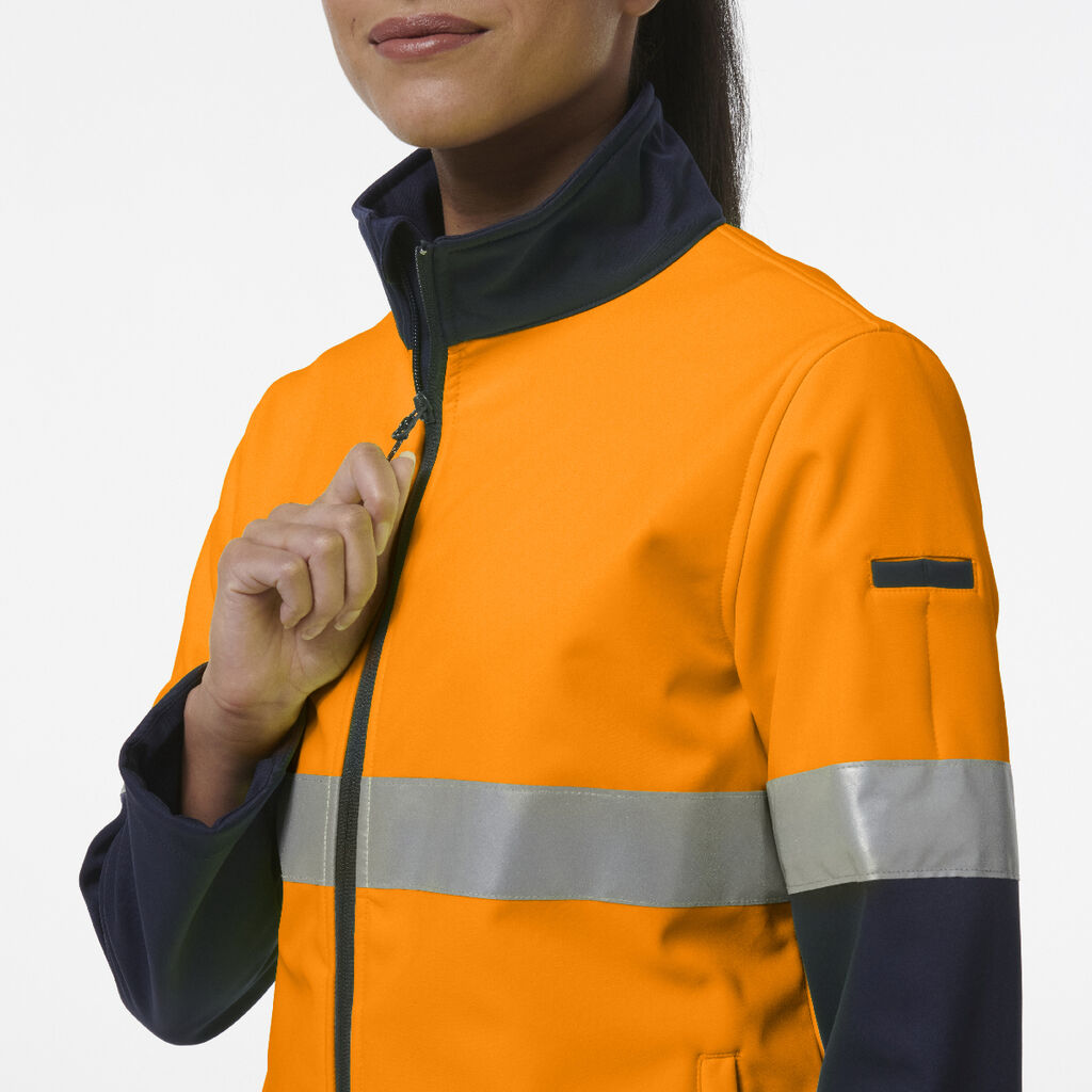 KingGee K45006 Women's Reflective Spliced Soft Shell Jacket