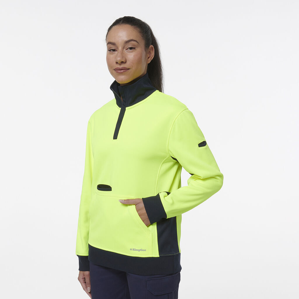 KingGee K45008 Women's Spliced 1/4 Zip Fleece