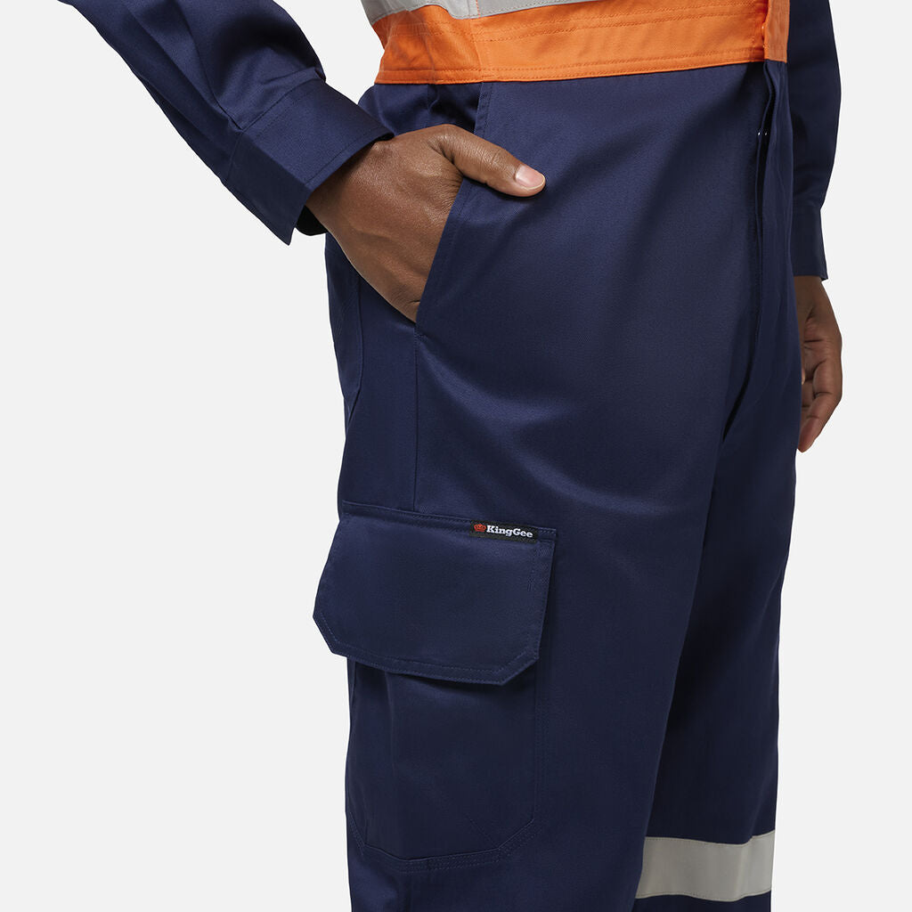 KingGee K51006 Originals Vented Spliced Hi-vis Overall