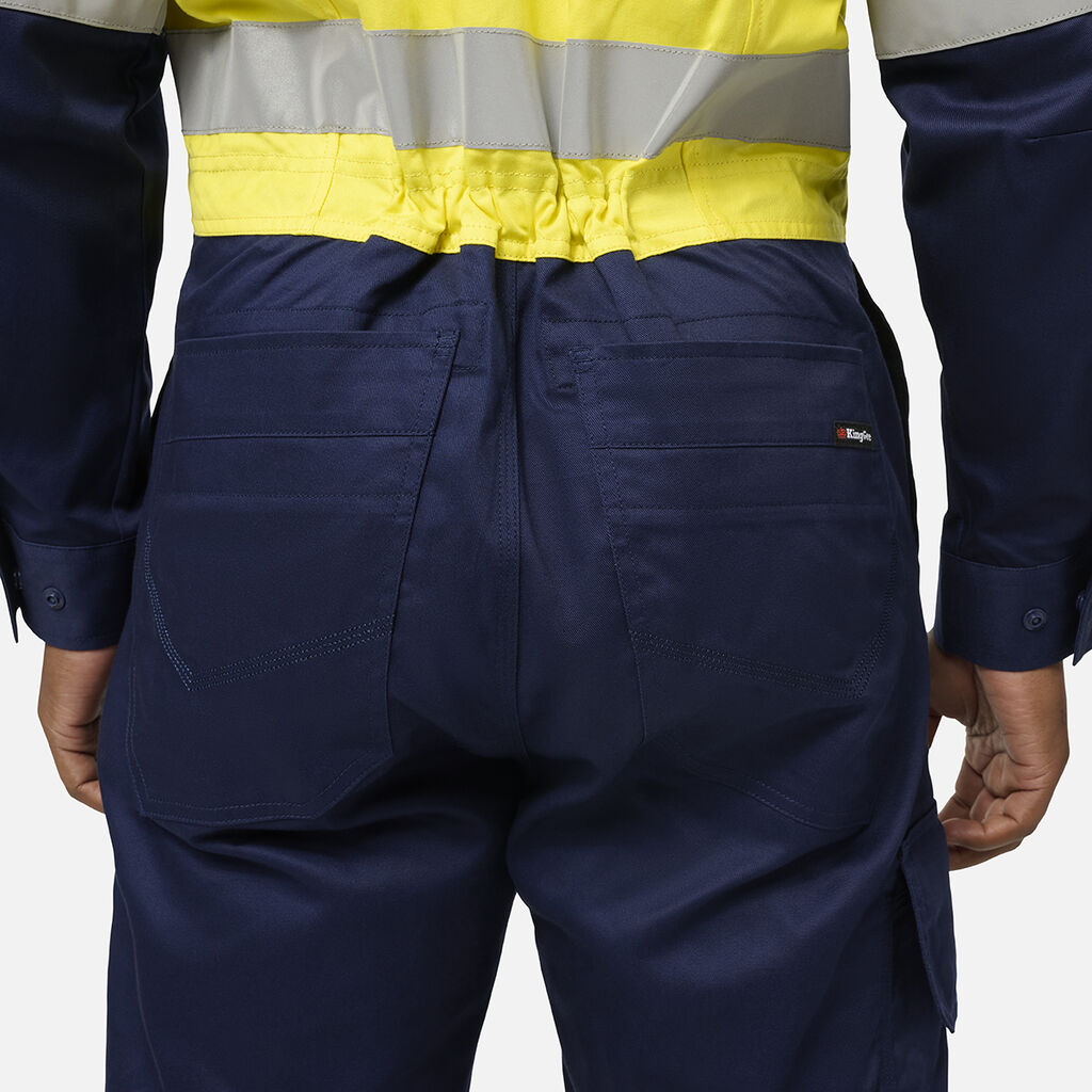 KingGee K51006 Originals Vented Spliced Hi-vis Overall