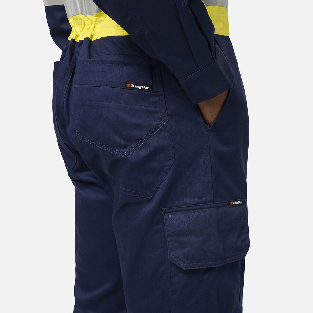 KingGee K51006 Originals Vented Spliced Hi-vis Overall