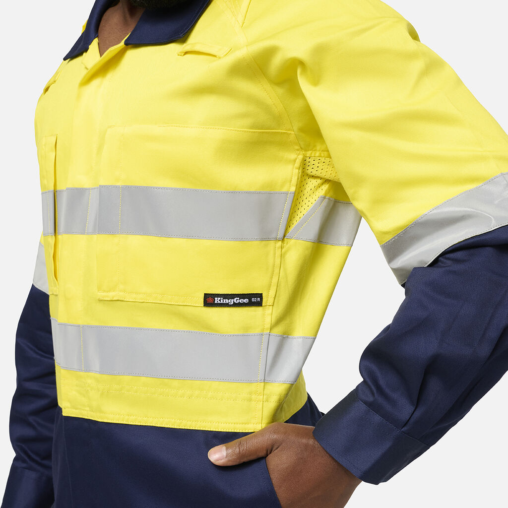 KingGee K51006 Originals Vented Spliced Hi-vis Overall
