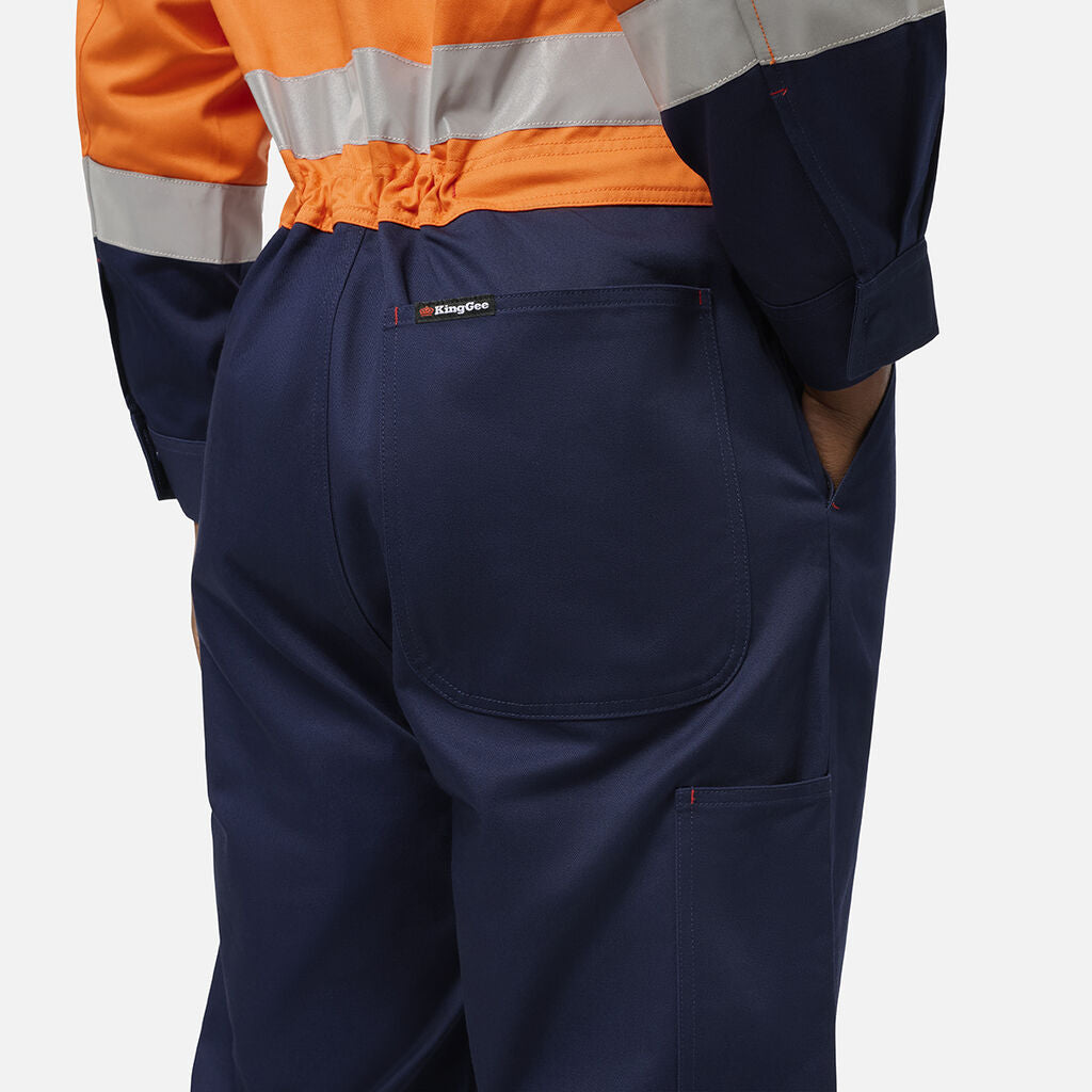 KingGee K51008 Originals Spliced Hi Vis Overall
