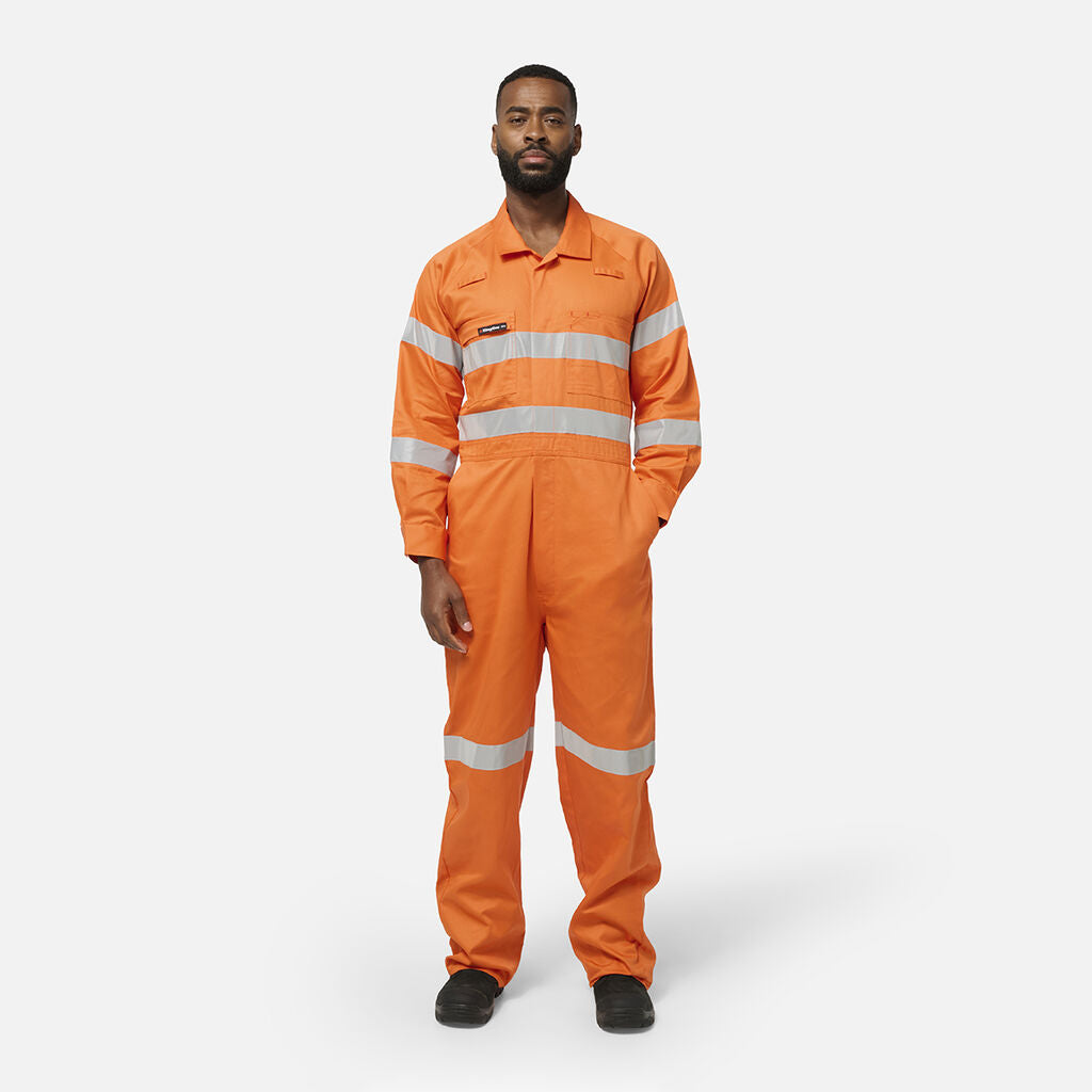 KingGee K51009 Originals Vented Hi-Vis Vented Overall-Orange