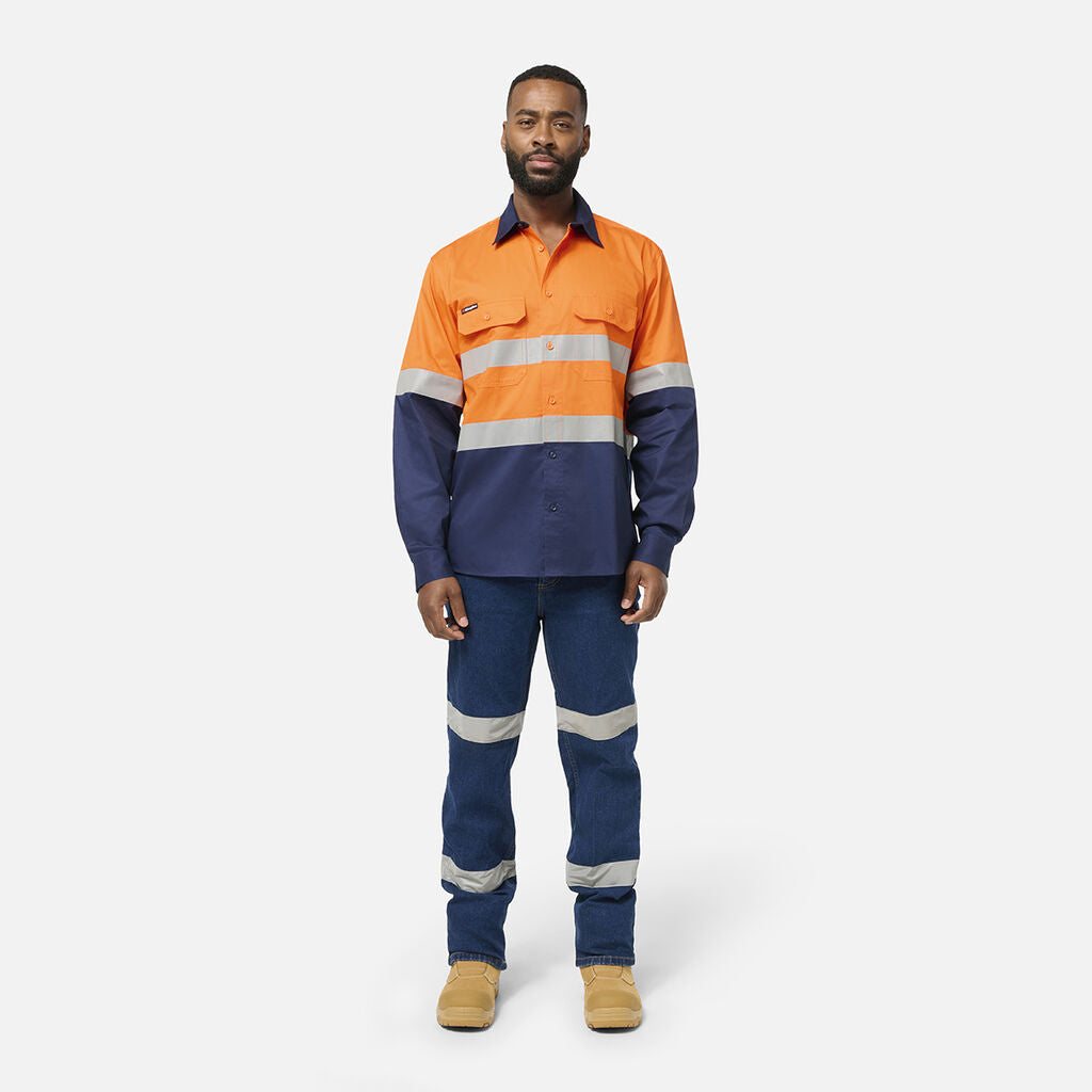KingGee K53008 Originals Stretch Denim Work Jeans Bio Motion-Stonewash