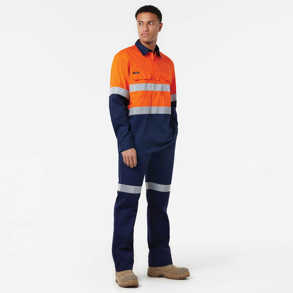 KingGee K54007 Originals Closed Front Vented Drill Shirt Tape