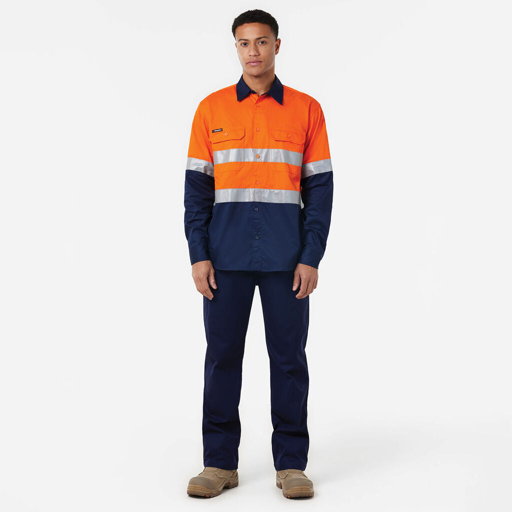 KingGee K54025 Originals Vented Drill Shirt Taped