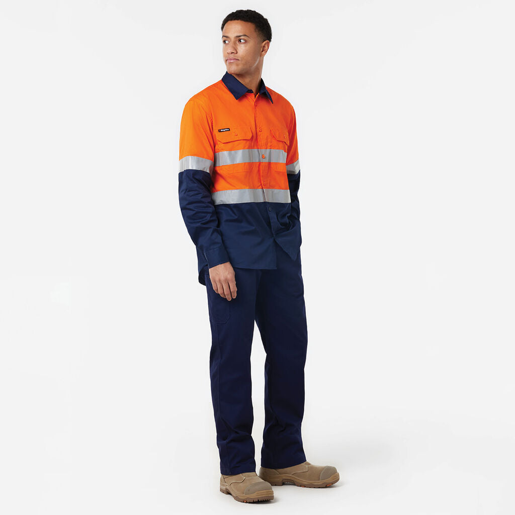 KingGee K54025 Originals Vented Drill Shirt Taped