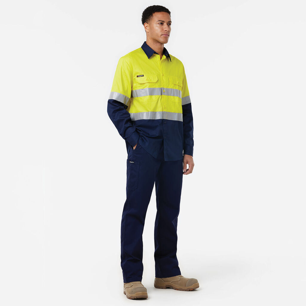 KingGee K54025 Originals Vented Drill Shirt Taped