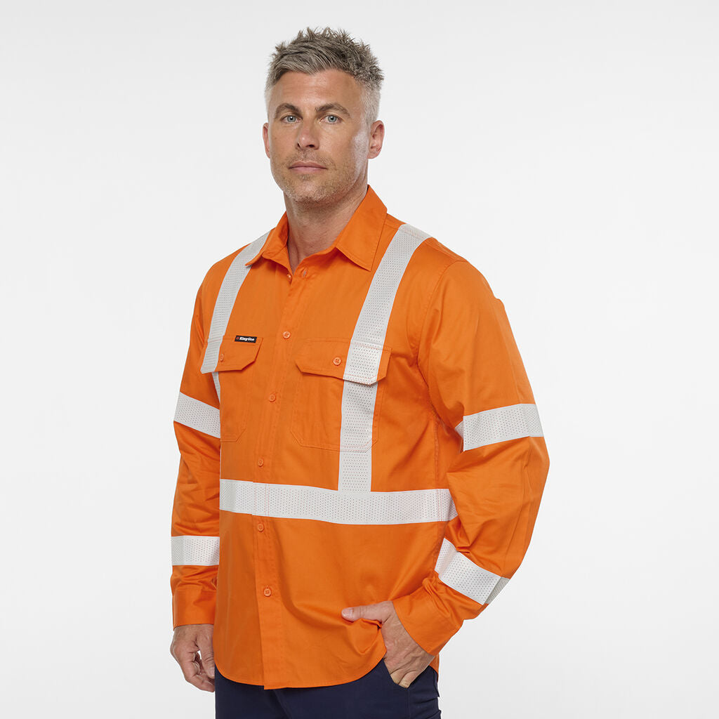 KingGee K54047 Originals NSW Drill Shirt-Orange