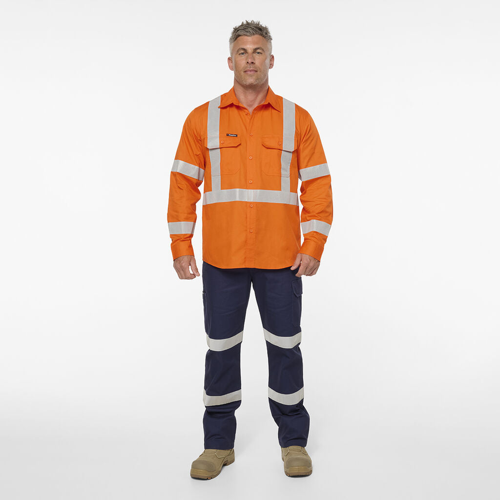 KingGee K54047 Originals NSW Drill Shirt-Orange