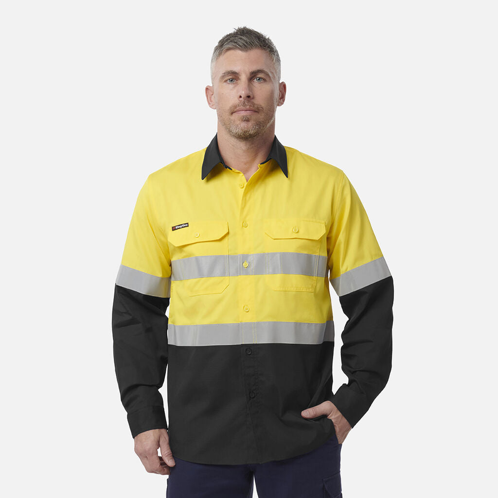 Kinggee K54913 Workcool Vented Spliced Shirt Taped Long Sleeve