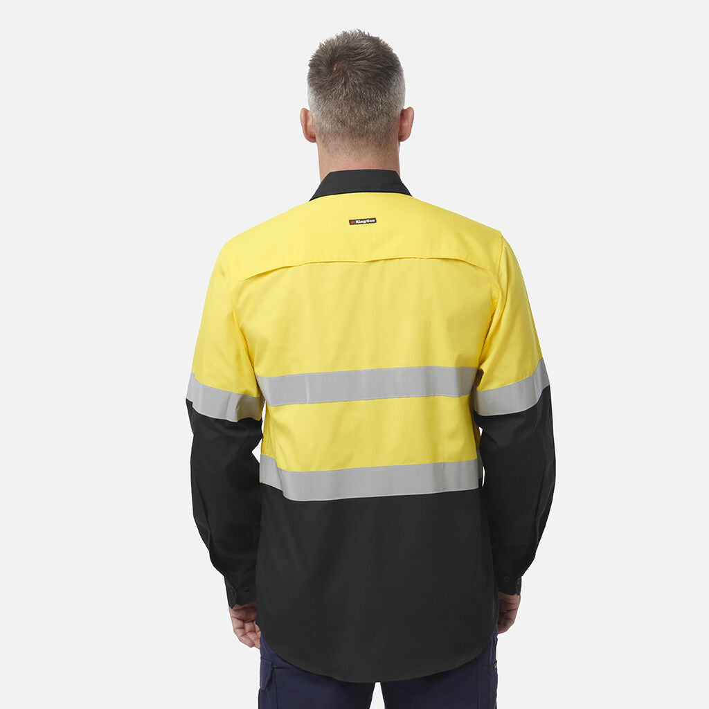 Kinggee K54913 Workcool Vented Spliced Shirt Taped Long Sleeve