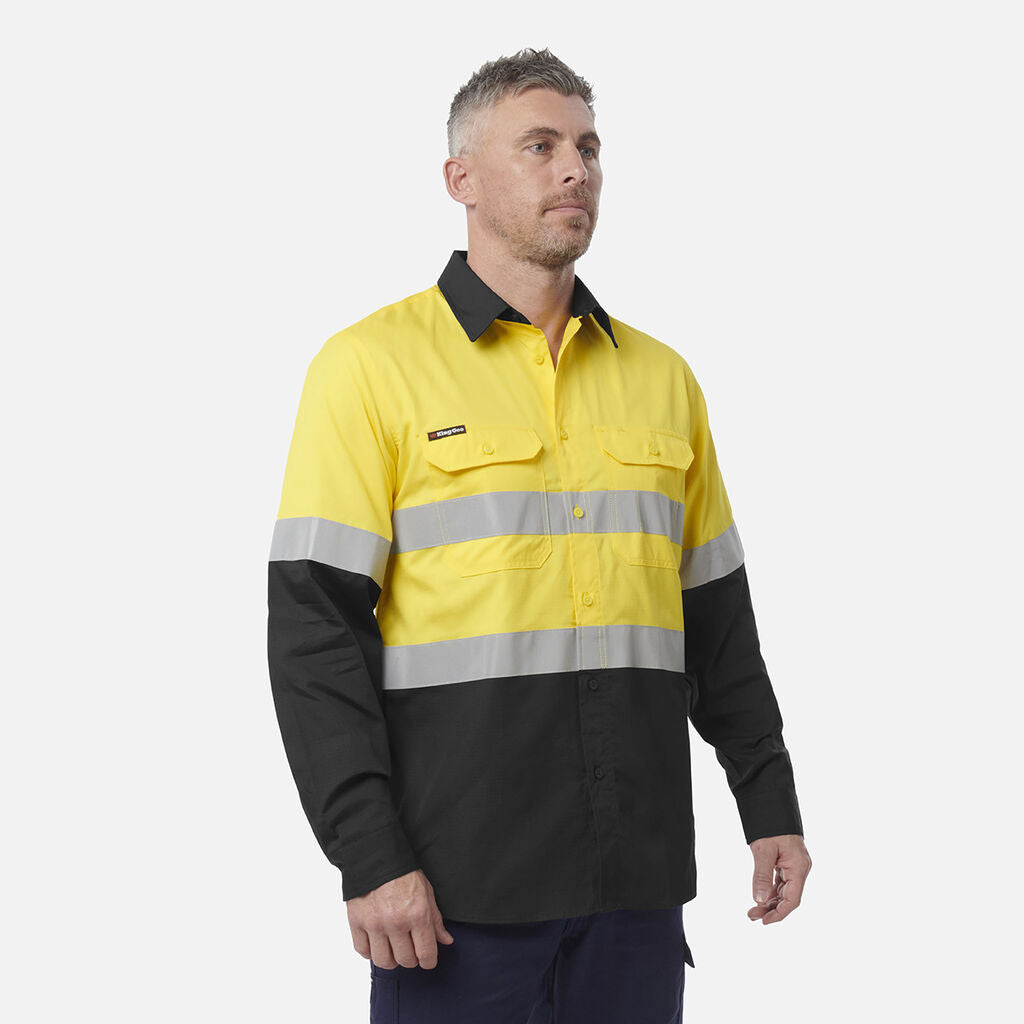 Kinggee K54913 Workcool Vented Spliced Shirt Taped Long Sleeve
