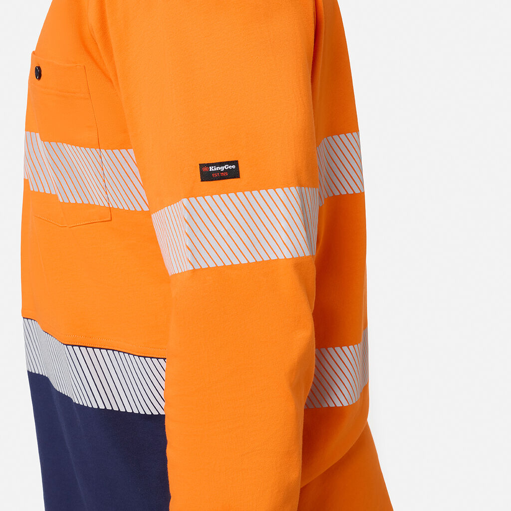 KingGee K54926 Originals Hi-Vis Spliced Cotton Polo
