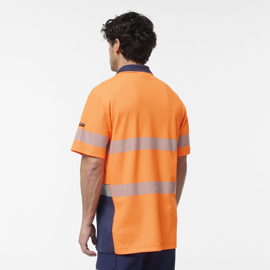 KingGee K54928 Originals Hi-Vis Spliced Taped Cotton Back Polo