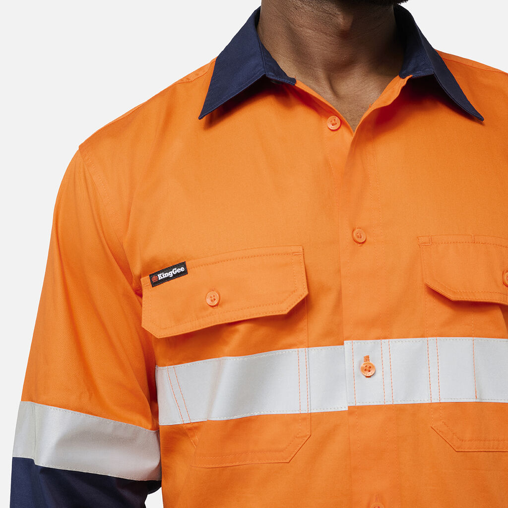 KingGee K54935 Originals Vented Spliced Drill Shirt